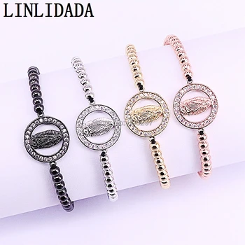 10Pcs 4 Colors Micro Pave Cubic Zirconia Virgin Maria Bracelets Braided Marcame Bracelet Gift
10Pcs 4 Colors Micro Pave Cubic Zirconia Virgin Maria Bracelets Braided Marcame Bracelet Gift