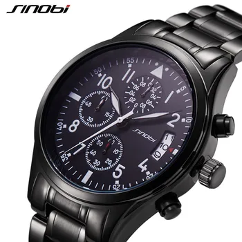 SINOBI New Men Quartz Wrist Watch Luxury Brand Stainless Steel Males Watch Waterproof Sport Chronograph Watch Reloj Hombre Clock
SINOBI New Men Quartz Wrist Watch Luxury Brand Stainless Steel Males Watch Waterproof Sport Chronograph Watch Reloj Hombre Clock