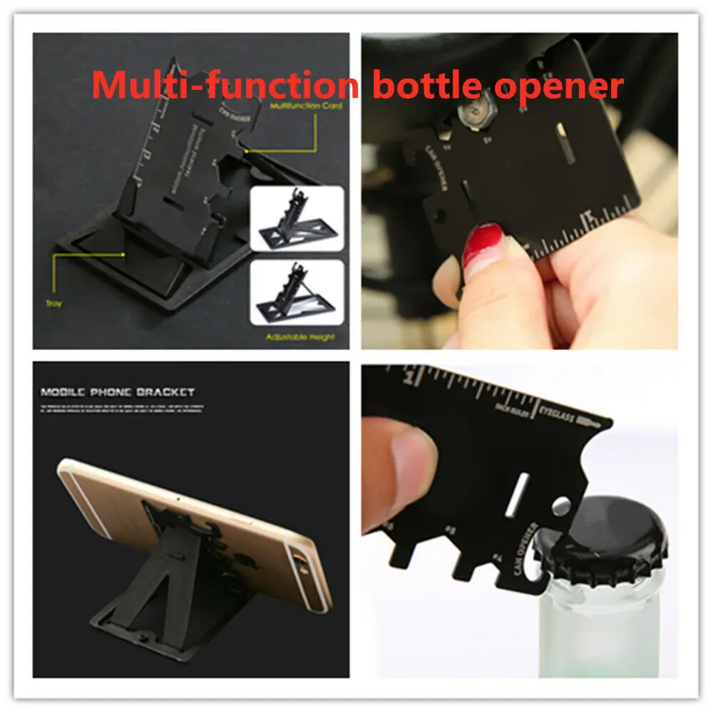 3 In 1 Multifunctional Mobile Phone Bracket Collapsible Stainless Steel Tool Card Bottle Opener Screwdriver Bottle Opener Tool
3 In 1 Multifunctional Mobile Phone Bracket Collapsible Stainless Steel Tool Card Bottle Opener Screwdriver Bottle Opener Tool