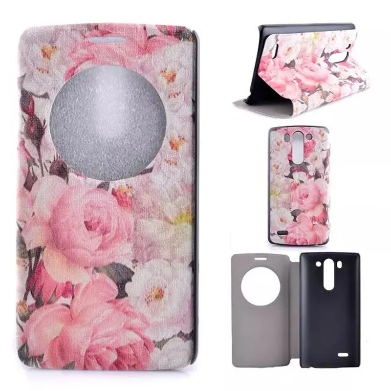 For LG G3 mini D722 D725 case Capa Celular Cover Painting flowers Phone Bags Flip Stand Function Leather Pouch View Window
For LG G3 mini D722 D725 case Capa Celular Cover Painting flowers Phone Bags Flip Stand Function Leather Pouch View Window