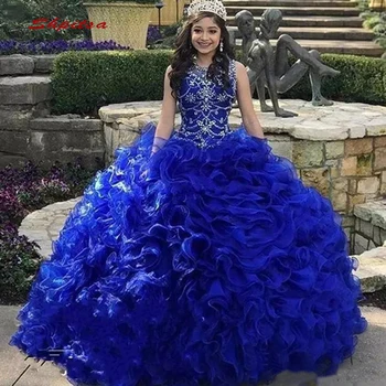 Luxury Quinceanera Dresses Ball Gown Crystals Beaded Royal Blue Prom Debutante Sixteen 15 Sweet 16 Dress
Luxury Quinceanera Dresses Ball Gown Crystals Beaded Royal Blue Prom Debutante Sixteen 15 Sweet 16 Dress
