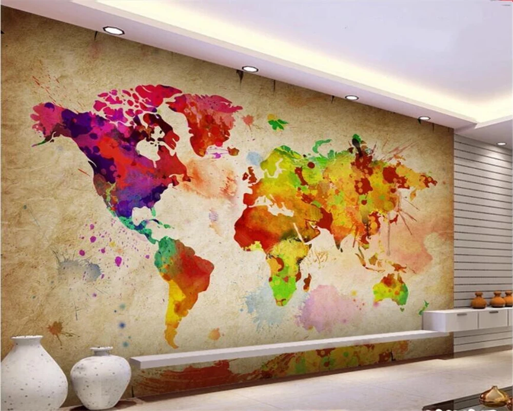 beibehang 3D custom wallpaper mural photos high-end creative world map personality background wall bedroom decorative painting
beibehang 3D custom wallpaper mural photos high-end creative world map personality background wall bedroom decorative painting