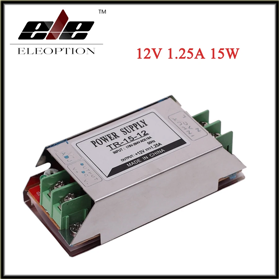 Eleoption Mini Size LED Switching Power Supply 12V 1.25A 15W Lighting Transformer Power Adapter DC12V Led Driver
Eleoption Mini Size LED Switching Power Supply 12V 1.25A 15W Lighting Transformer Power Adapter DC12V Led Driver