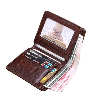 Handmade Casual Genuine Leather Credit Card ID Holder Drop Ship First Layer Cowhide Korean Version Small Pack Oil Wax Leather
Handmade Casual Genuine Leather Credit Card ID Holder Drop Ship First Layer Cowhide Korean Version Small Pack Oil Wax Leather