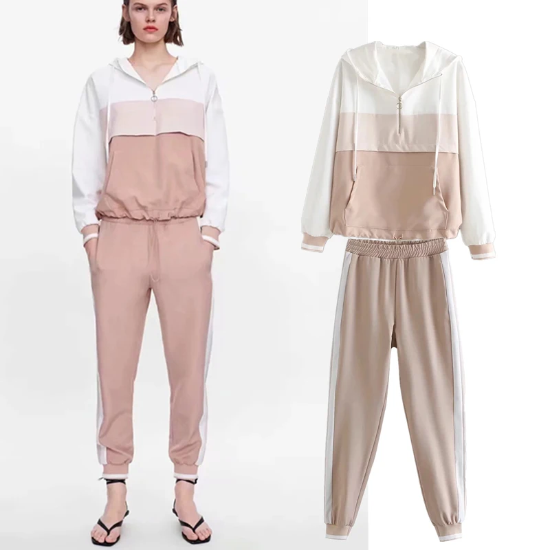 high street Splicing Color Clothes collision jacket women hooded harem pants women plus size casual 2 pieces set Matching Sets
high street Splicing Color Clothes collision jacket women hooded harem pants women plus size casual 2 pieces set Matching Sets