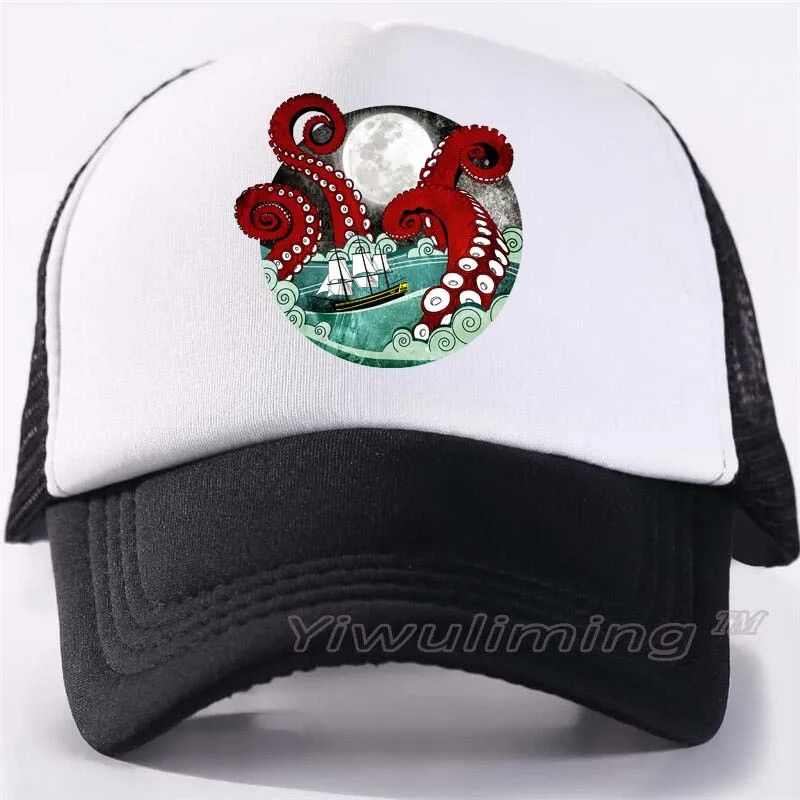 New Summer Trucker Caps Kraken Cool Summer Black Adult Cool Baseball Mesh Net Trucker Caps Hat for Men Adjustable
New Summer Trucker Caps Kraken Cool Summer Black Adult Cool Baseball Mesh Net Trucker Caps Hat for Men Adjustable