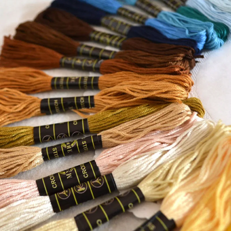 Polyester Cross Stitch Cotton Embroidery Thread Mixed 50 Colors Threads Line Floss Sewing Skeins Craft Knitting Spiraea
Polyester Cross Stitch Cotton Embroidery Thread Mixed 50 Colors Threads Line Floss Sewing Skeins Craft Knitting Spiraea