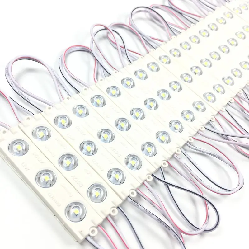 20PCS LED Module SMD 2835 3LEDs 12V injection lens IP65 waterproof for DIY lighting project advertising light box
20PCS LED Module SMD 2835 3LEDs 12V injection lens IP65 waterproof for DIY lighting project advertising light box
