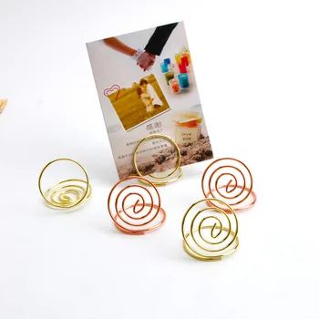 Ring Shaped Card Holder Paper Clips Circle Stereo Table Number Holders Note Pad Menu Clips for Desk Party
Ring Shaped Card Holder Paper Clips Circle Stereo Table Number Holders Note Pad Menu Clips for Desk Party