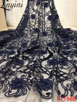 Luxury 3D Flower Lace Fabrics with Sequins African Tulle Mesh Lace Fabric Sequins Lace Fabric for Nigerian Wedding Party NI1688
Luxury 3D Flower Lace Fabrics with Sequins African Tulle Mesh Lace Fabric Sequins Lace Fabric for Nigerian Wedding Party NI1688