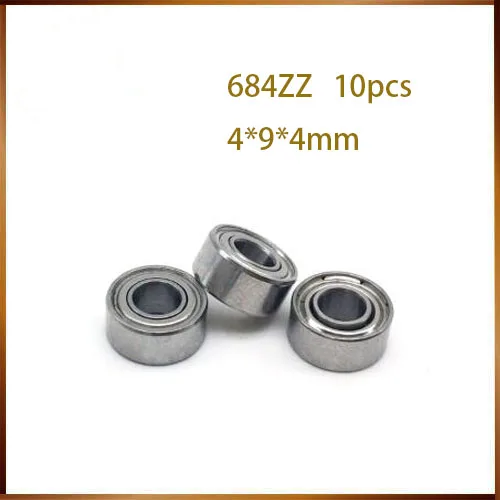 

684z 10 PCS free shipping thin wall deep groove ball bearing 684ZZ 4*9*4 mm 684 zz