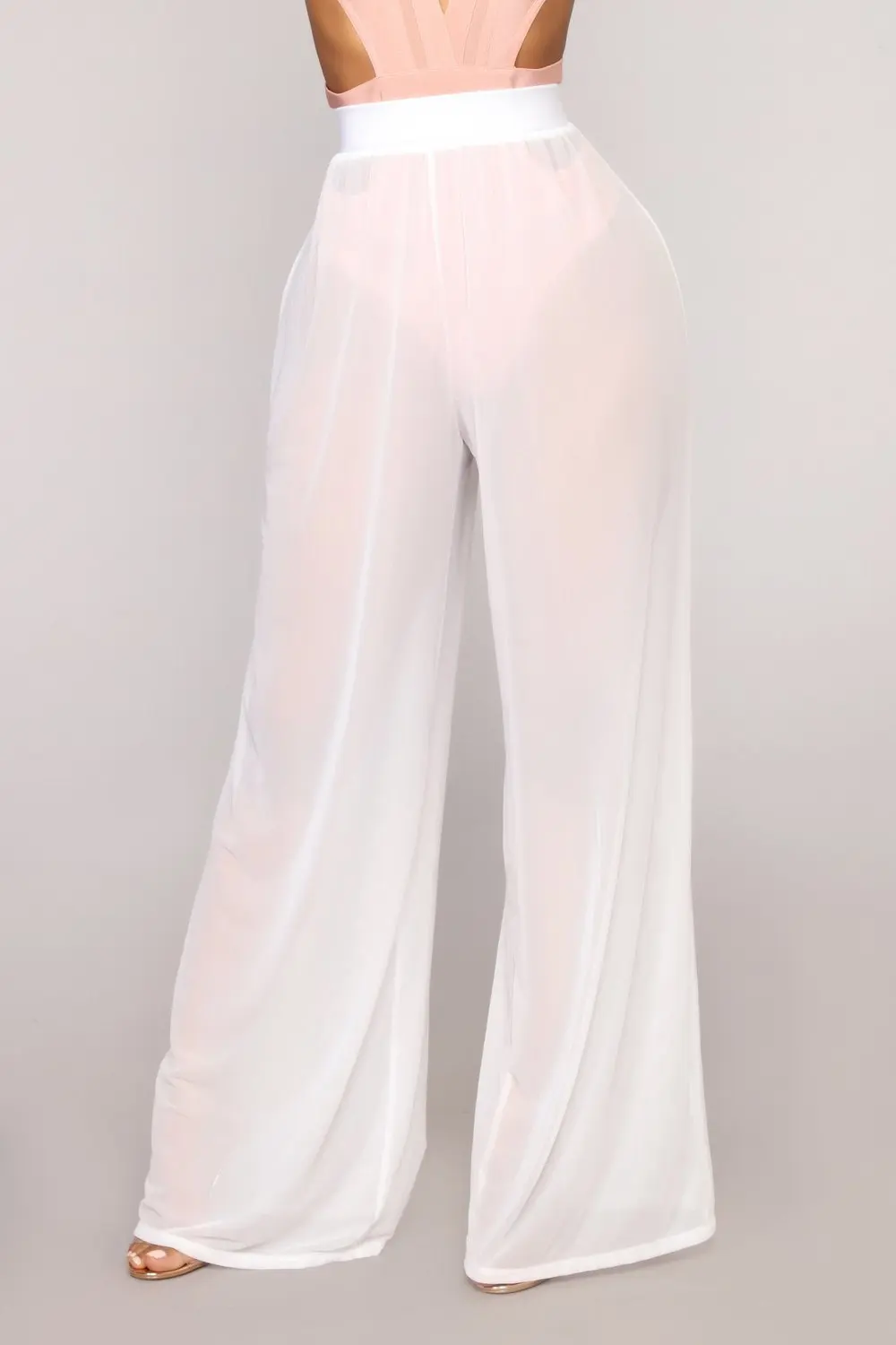 Bkning Swimsuit Cover Up Pants For Women Mesh Sheer Beach ...