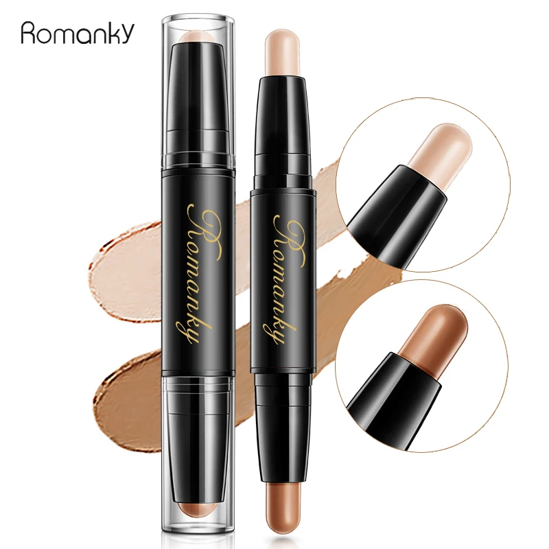 Brand Double Head 3D Bronzer Highlighter Stick Face Makeup Concealer Pen Foundation Stick Cream Texture Contour Pencil
Brand Double Head 3D Bronzer Highlighter Stick Face Makeup Concealer Pen Foundation Stick Cream Texture Contour Pencil