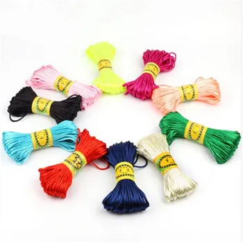 Colorful 20M/Lot Satin Cords DIY String Cord Nylon Rope Accessary Findings For Baby Silicone Teething Bead Necklace Jewelry Cord
Colorful 20M/Lot Satin Cords DIY String Cord Nylon Rope Accessary Findings For Baby Silicone Teething Bead Necklace Jewelry Cord