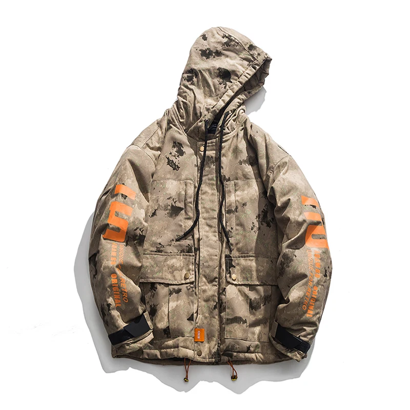 2019 New High Quality Winter Warm Thicken Printed Zipper Camouflage Coats Men's Hooded Parkas Casual Male Multi-Pockets Overcoat
2019 New High Quality Winter Warm Thicken Printed Zipper Camouflage Coats Men's Hooded Parkas Casual Male Multi-Pockets Overcoat