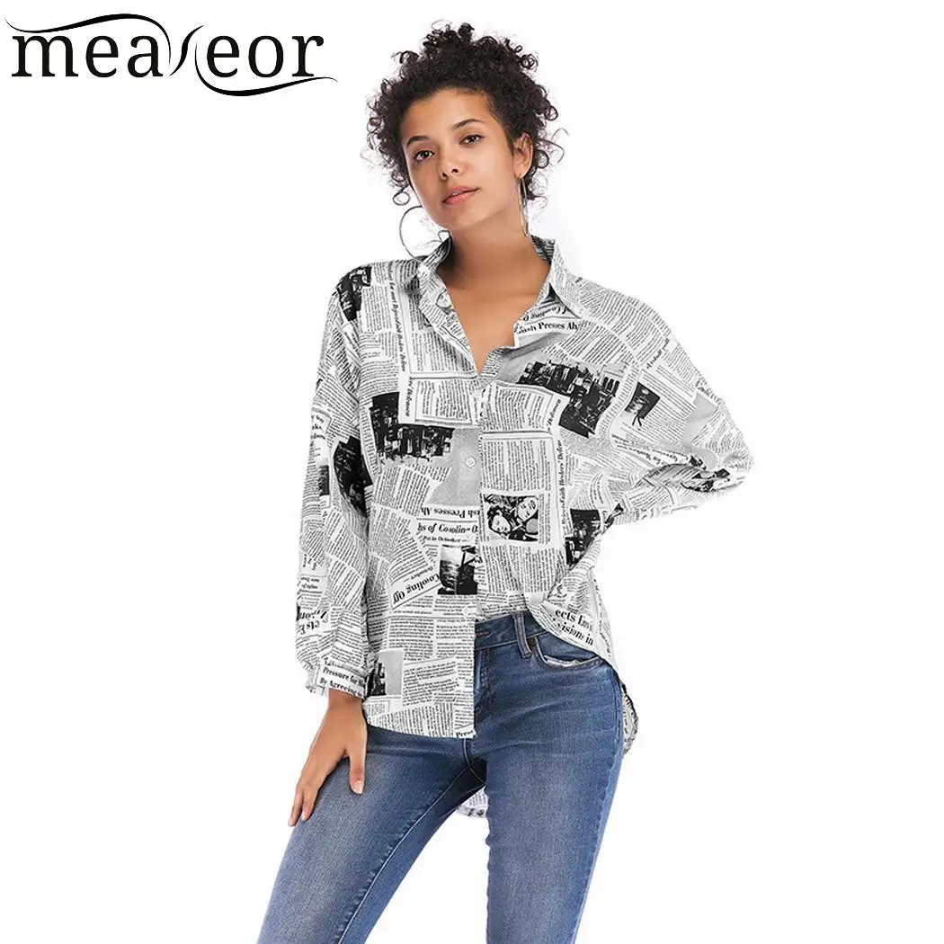 New Fashion Women Casual Turn-down Collar Long Lantern Regular Sleeve Prints Shirt Loose Button
New Fashion Women Casual Turn-down Collar Long Lantern Regular Sleeve Prints Shirt Loose Button