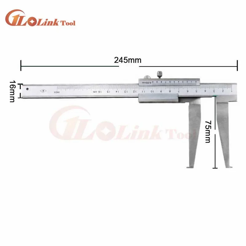 Штангенциркуль из нержавеющей стали 10 160 мм 0 02 мм|inside groove|caliper measurement toolvernier caliper |