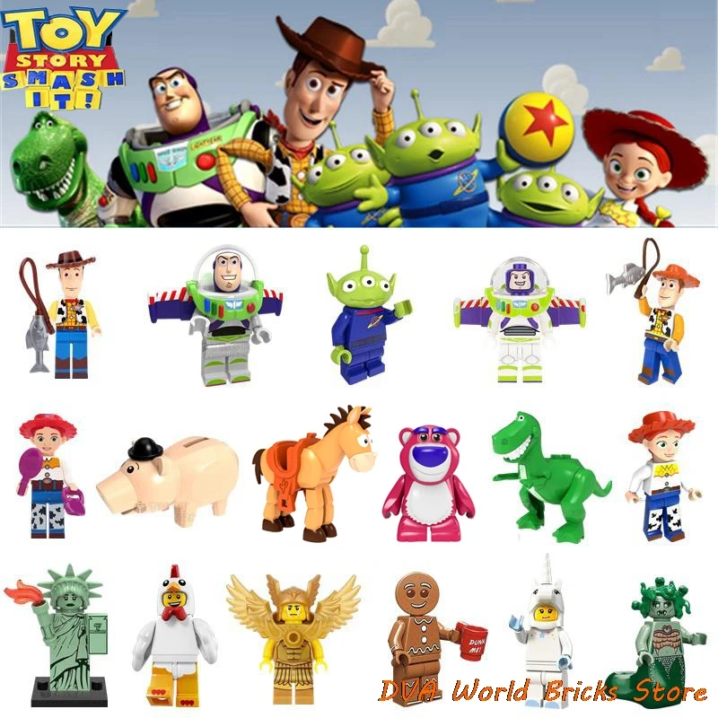 Legoing Toy Story Figures Buzz Lightyear Woody Gremlins Gizmo Stitch Jessie E.T. With Elliot Building Blocks Friends toys Bricks
Legoing Toy Story Figures Buzz Lightyear Woody Gremlins Gizmo Stitch Jessie E.T. With Elliot Building Blocks Friends toys Bricks