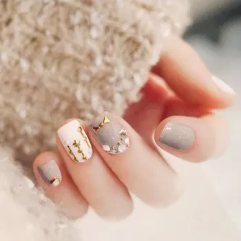 Hot 3 Packs Magazines Styles Japanese Grandmother Gray False UV Nails L19 Fake Nails Strip Rivet Rehinestone Bride Nail Patch
Hot 3 Packs Magazines Styles Japanese Grandmother Gray False UV Nails L19 Fake Nails Strip Rivet Rehinestone Bride Nail Patch
