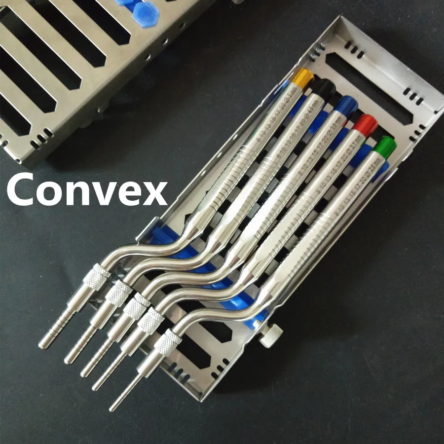 5 шт. набор стоматологических имплантатов остеотом инструменты Sinus Lift изогнутые и
