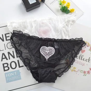 SP&CITY Simple Sexy Ruffles Lace Underwear Pink Heart Embroidered Hollow Out Panties Women Seamless Briefs Transparent Lingerie
SP&CITY Simple Sexy Ruffles Lace Underwear Pink Heart Embroidered Hollow Out Panties Women Seamless Briefs Transparent Lingerie