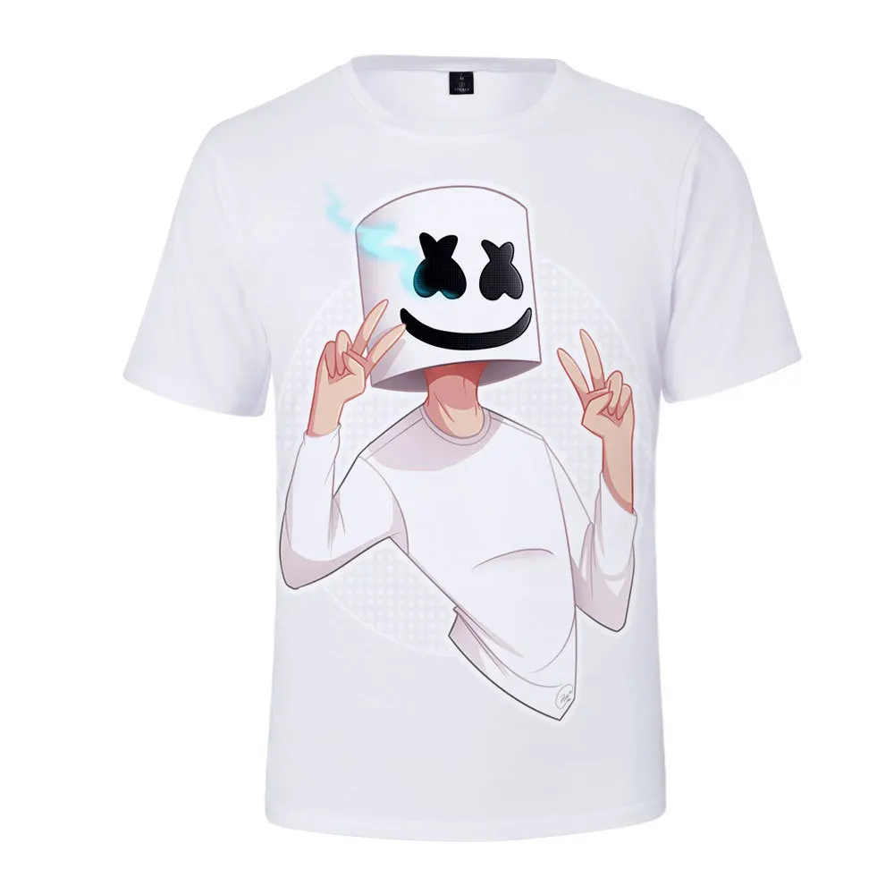 DJ Marshmallow Funny T-shirt Summer Casual Tops adult Clothes Marshmellow Game Battle Royale cosplay costume for boys and girls
DJ Marshmallow Funny T-shirt Summer Casual Tops adult Clothes Marshmellow Game Battle Royale cosplay costume for boys and girls