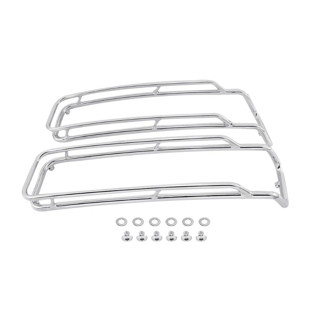 Chrome L&R Saddlebags Lid Top Rail Guard For Harley Touring Ultra Road King Street Electra Glide 94-13
Chrome L&R Saddlebags Lid Top Rail Guard For Harley Touring Ultra Road King Street Electra Glide 94-13