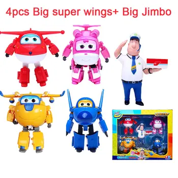 5pcs/set Big Super Wings Deformation Airplane Robot Action Figures Super Wings Transformation Jet toys for children gift
5pcs/set Big Super Wings Deformation Airplane Robot Action Figures Super Wings Transformation Jet toys for children gift