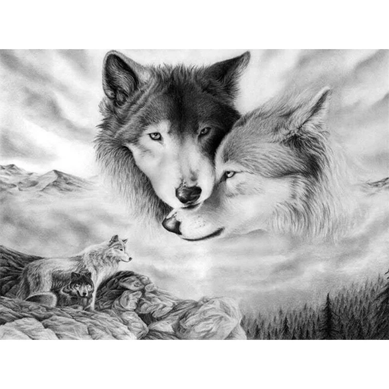 5D DIY diamond painting wolf love missing full drill square round diamond embroidery cross stitch mosaic picture
5D DIY diamond painting wolf love missing full drill square round diamond embroidery cross stitch mosaic picture