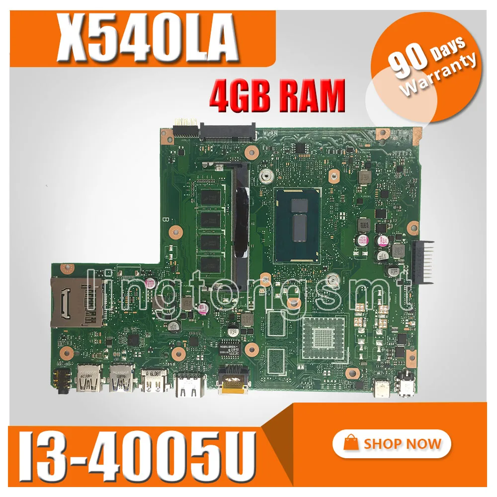 X540LA Motherboard I3-4005U/ 4gb RAM REV 2.0 For Asus X540L X540LJ X540 Laptop Motherboard X540LA Mainboard X540LA motherboard
X540LA Motherboard I3-4005U/ 4gb RAM REV 2.0 For Asus X540L X540LJ X540 Laptop Motherboard X540LA Mainboard X540LA motherboard