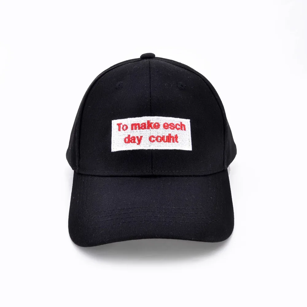 to make esch day couht baseball Caps embroidery Letter hip-hop cap Adjustable men women fashion Cotton snapback cap
to make esch day couht baseball Caps embroidery Letter hip-hop cap Adjustable men women fashion Cotton snapback cap