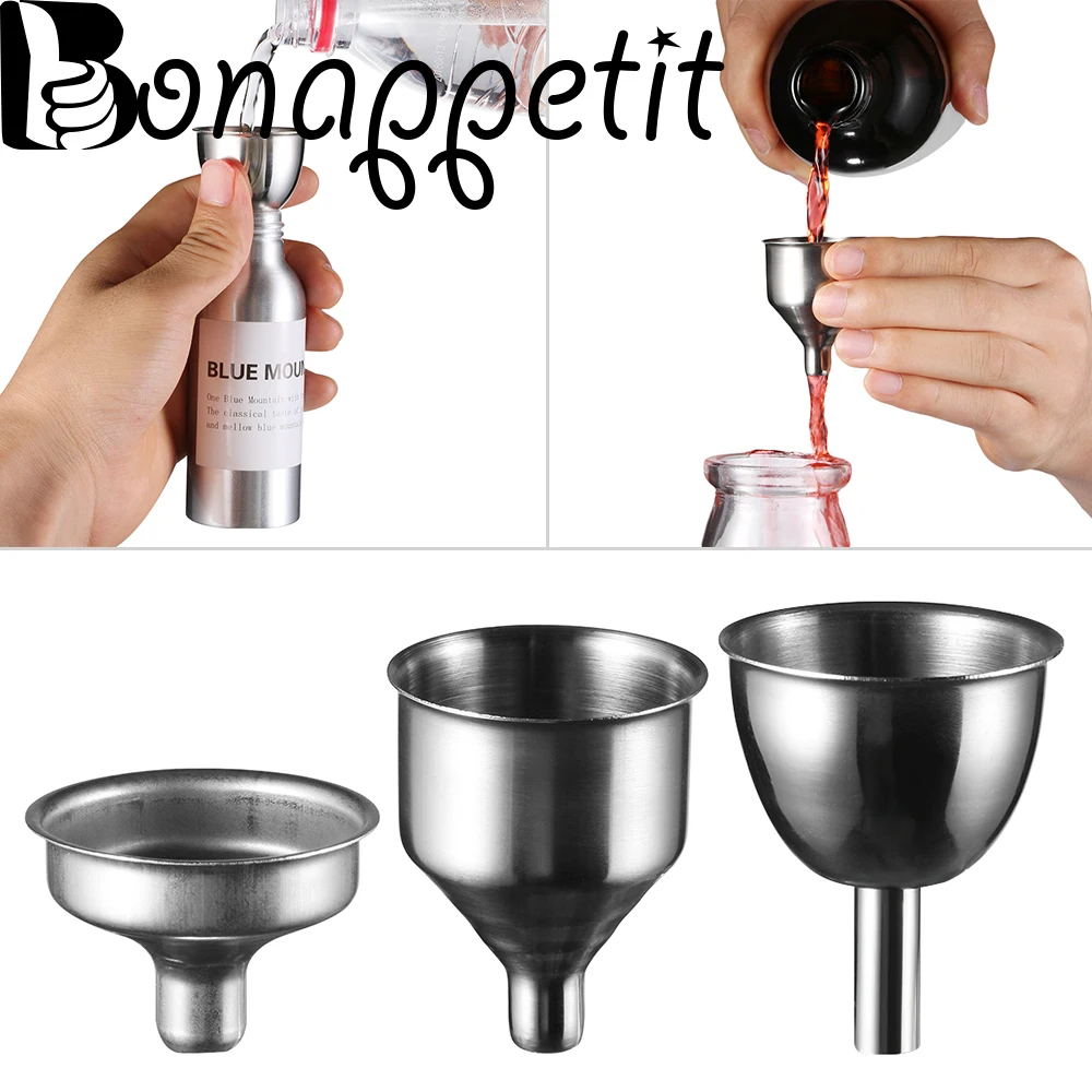 1/3PCS New Practical Mini Stainless Steel Bar Wine Funnel Small Mouth Fill Hip Flask Home & Kitchen Tools
1/3PCS New Practical Mini Stainless Steel Bar Wine Funnel Small Mouth Fill Hip Flask Home & Kitchen Tools