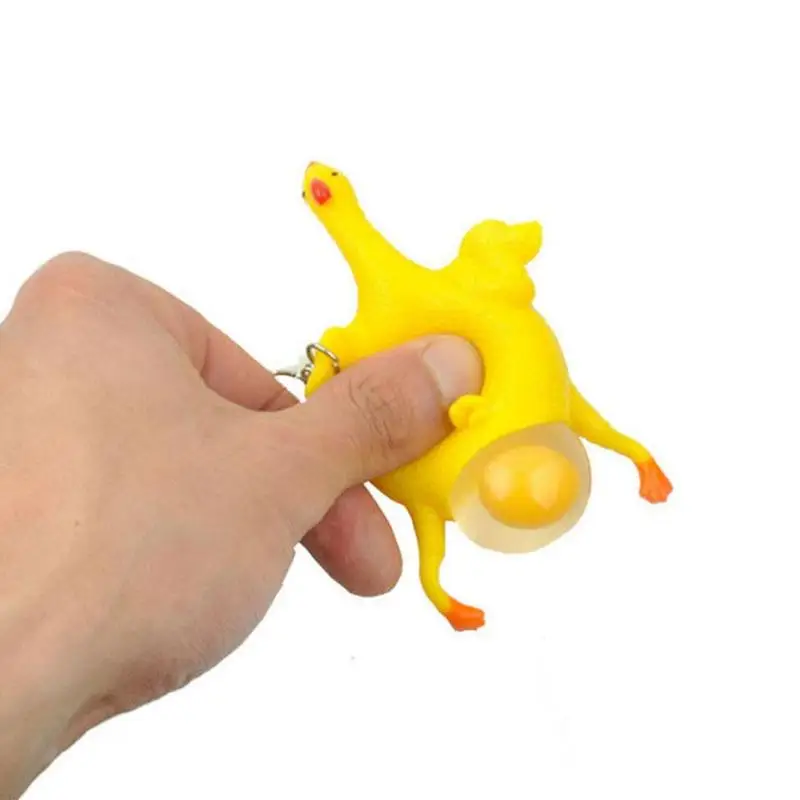 Новые странные игрушки несущие яйца курица сжимающие декомпрессия шалость для