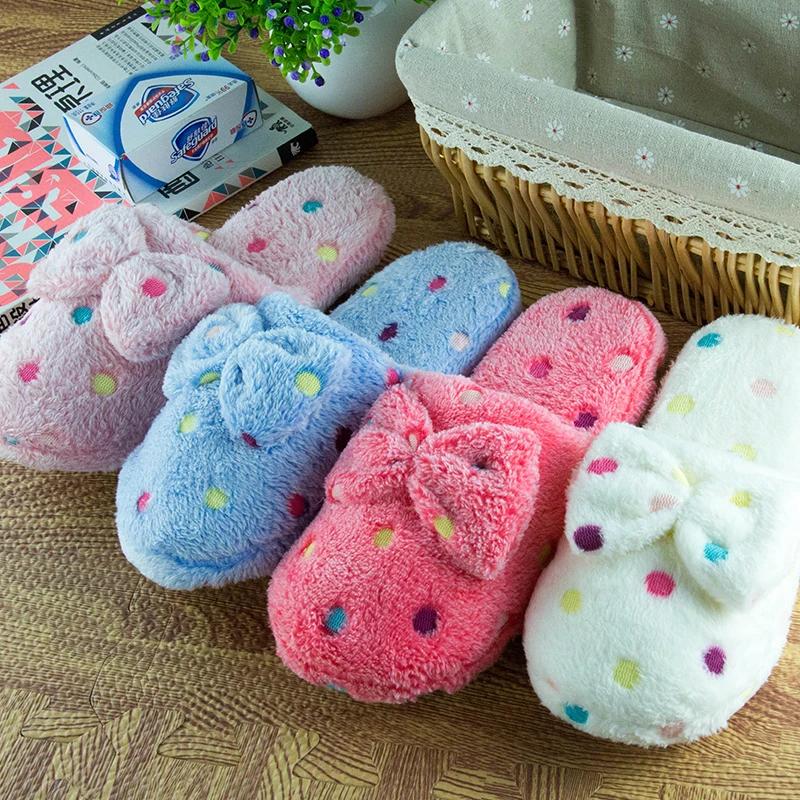 Winter Warm Slippers Women Home Shoes Short Plush Soft Sole Women Indoor Floor Slippers Butterfly-Knot Cute Home Slippers
Winter Warm Slippers Women Home Shoes Short Plush Soft Sole Women Indoor Floor Slippers Butterfly-Knot Cute Home Slippers