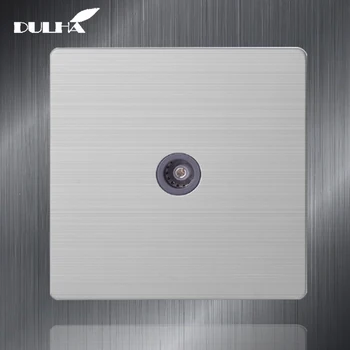 Single Port Television Wall Socket TV Jack Aerial Socket Wall Electrical Coaxial Cable Outlet Plug Luxury Satin Metal Panel
Single Port Television Wall Socket TV Jack Aerial Socket Wall Electrical Coaxial Cable Outlet Plug Luxury Satin Metal Panel