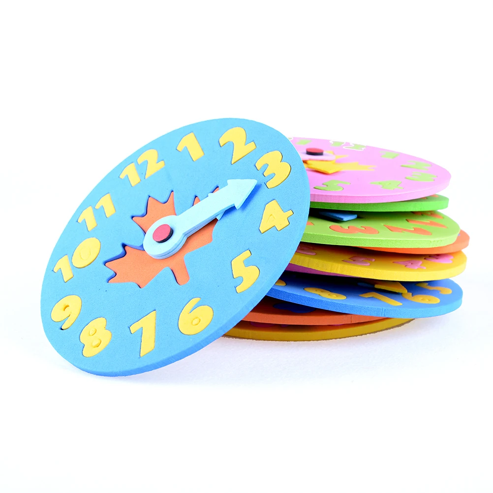 1 pc 3-6 years old Kids DIY Eva Clock Learning Education Toys Fun Math Game for Children Baby Toy Gift
1 pc 3-6 years old Kids DIY Eva Clock Learning Education Toys Fun Math Game for Children Baby Toy Gift