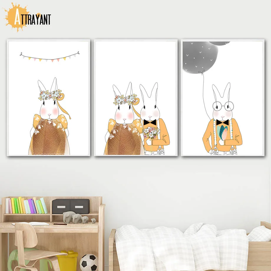 Cartoon Hand Painted Rabbit Flower Balloon Wall Art Canvas Painting Nordic Posters And Prints Wall Pictures Baby Kids Room Decor
Cartoon Hand Painted Rabbit Flower Balloon Wall Art Canvas Painting Nordic Posters And Prints Wall Pictures Baby Kids Room Decor