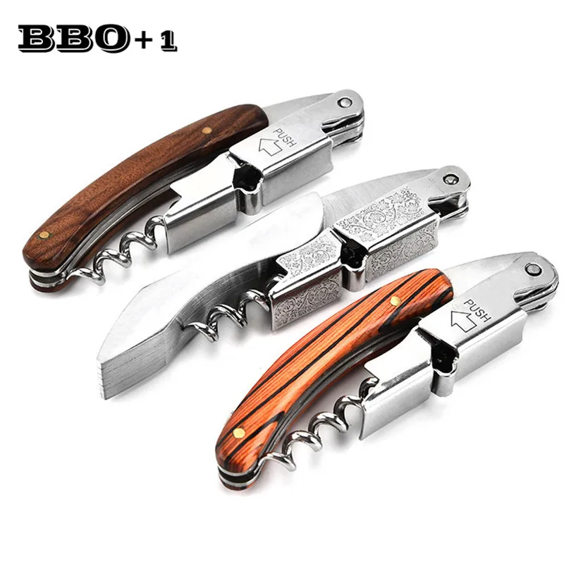 1pc All-in-one Waiters Corkscrew Stainless Steel Wooden Portable Beer Bottle Opener Kitchen Opener Tools Wine Accessory Gift Set
1pc All-in-one Waiters Corkscrew Stainless Steel Wooden Portable Beer Bottle Opener Kitchen Opener Tools Wine Accessory Gift Set