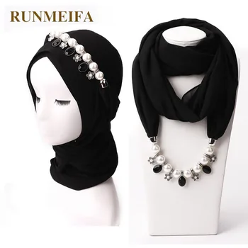 New desigual statement necklace Scarf for Muslim Women hijab scarf muffler 15 solid colors Pearl scarf Jewelry for madam bufanda
New desigual statement necklace Scarf for Muslim Women hijab scarf muffler 15 solid colors Pearl scarf Jewelry for madam bufanda