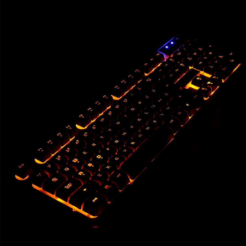 USB Wired Gaming Keyboard 104 Keys Backlit Keyboards Mechanical Feeling Metal Gamer Keyboard For Computer Desktop
USB Wired Gaming Keyboard 104 Keys Backlit Keyboards Mechanical Feeling Metal Gamer Keyboard For Computer Desktop