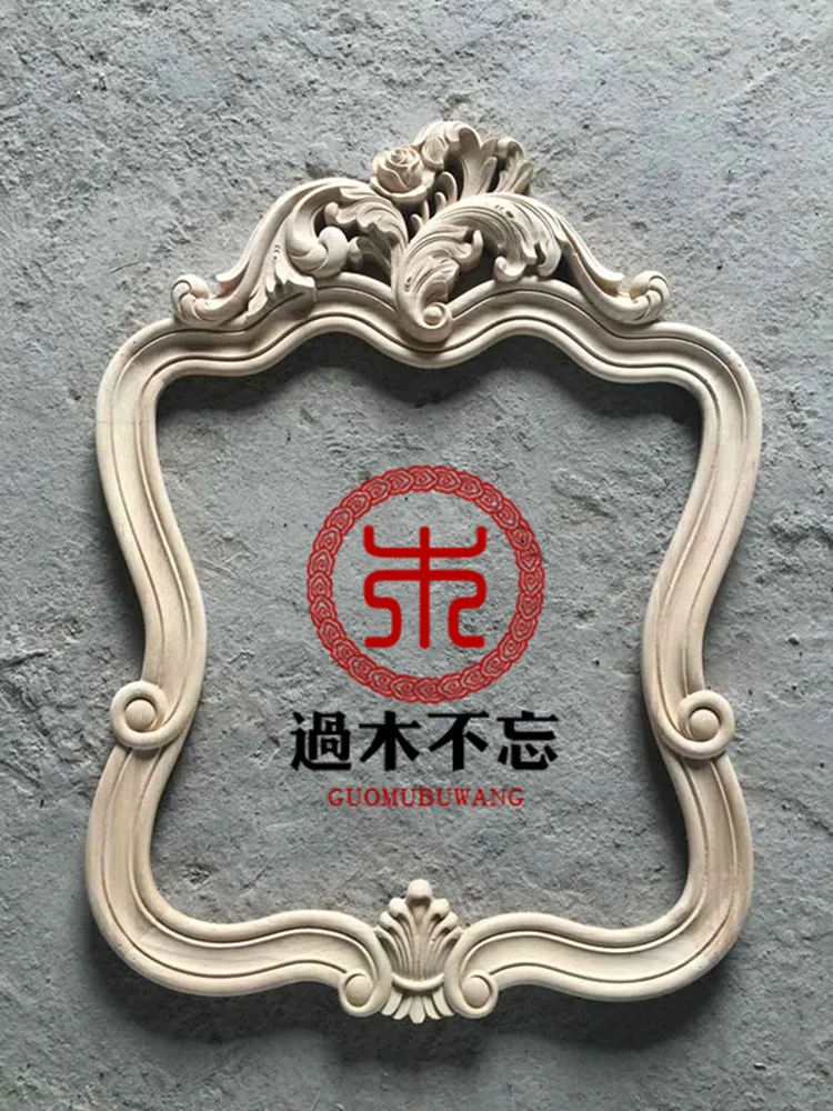 Image Don t forget the wooden frame of Dongyang woodcarving European style bathroom cabinet dresser carved door frame carved pieces of