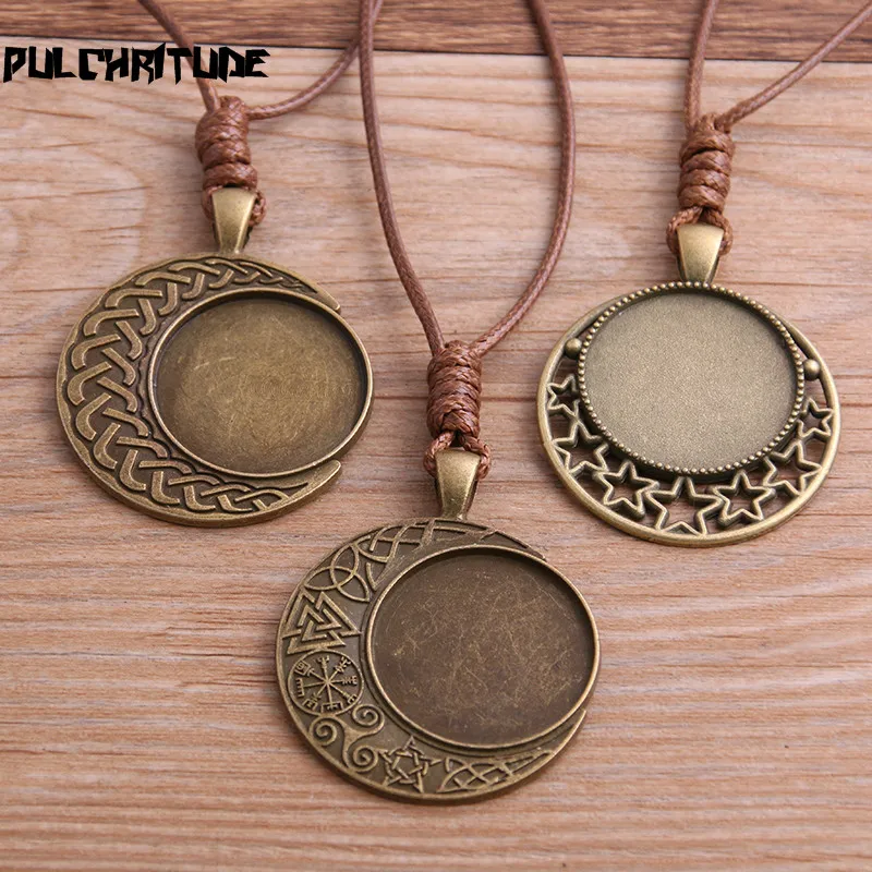 2pcs Zinc Alloy Antique Bronze 25mm Round Cabochon Settings Blank Cameo Pendant Base Tray With Leather Cord For Jewelry Making
2pcs Zinc Alloy Antique Bronze 25mm Round Cabochon Settings Blank Cameo Pendant Base Tray With Leather Cord For Jewelry Making