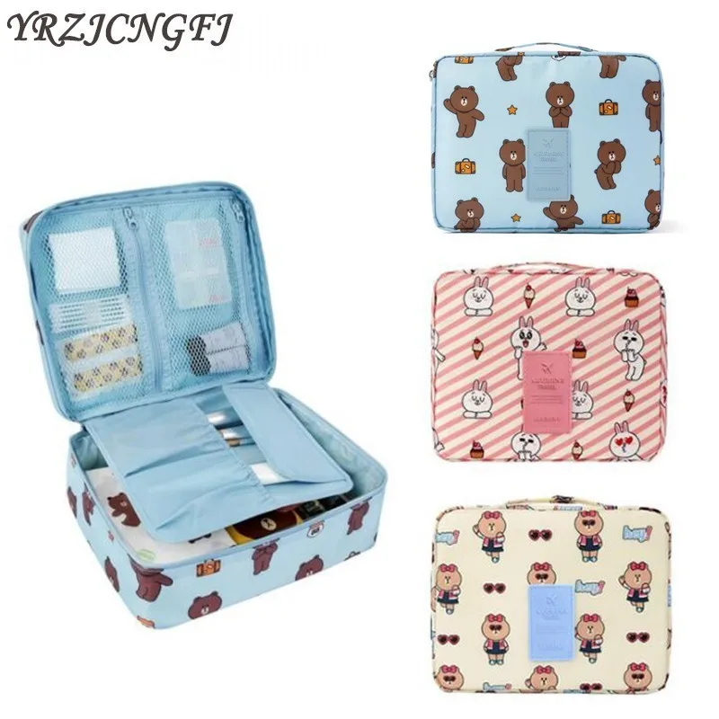 Brown Bear Lady Cosmetic Bag Cute Cartoon Print Travel Makeup Case Women Zipper Waterproof Make Up Bath Toiletry Wash Beaut Kit
Brown Bear Lady Cosmetic Bag Cute Cartoon Print Travel Makeup Case Women Zipper Waterproof Make Up Bath Toiletry Wash Beaut Kit