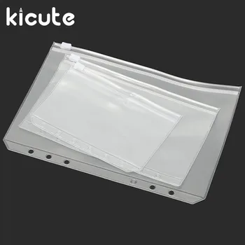 Kicute A5 A6 A7 PVC Zipper Pouch Standard 6 Holes Transparent Bags Card Bills Bags Loose Leaf Plastic Card Holder Pockets
Kicute A5 A6 A7 PVC Zipper Pouch Standard 6 Holes Transparent Bags Card Bills Bags Loose Leaf Plastic Card Holder Pockets