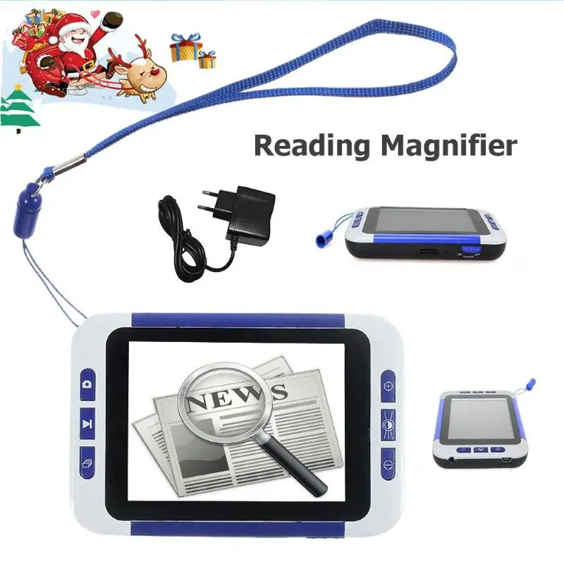 32X 3.5 Inch Portable Digital LCD Magnifier Low Vision Reading Electronic Visual Aids Video Microscope for Old Man Children Kids
32X 3.5 Inch Portable Digital LCD Magnifier Low Vision Reading Electronic Visual Aids Video Microscope for Old Man Children Kids