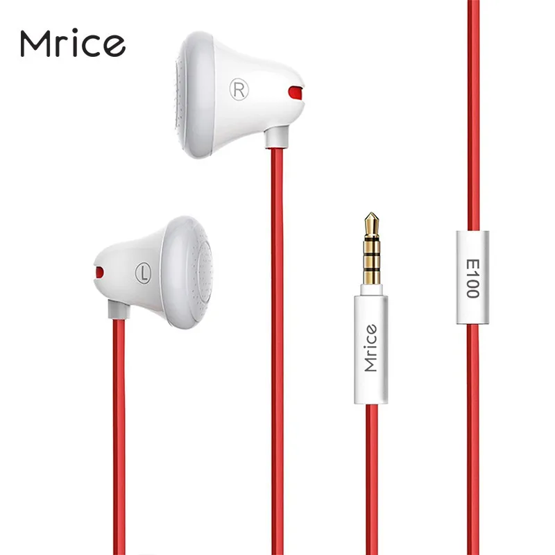 Mrice E100 Universal Lightweight Stereo Earphone Earbuds High-quality Sound Headset with Red Triangle Tangle-Free Cable
Mrice E100 Universal Lightweight Stereo Earphone Earbuds High-quality Sound Headset with Red Triangle Tangle-Free Cable