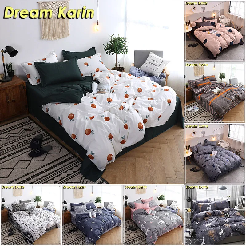 Dream Karin Home Bedclothes Simple Style Bedding Sets Comfortable Bed Set Duvet Cover With Pillowcase 2/3PCS
Dream Karin Home Bedclothes Simple Style Bedding Sets Comfortable Bed Set Duvet Cover With Pillowcase 2/3PCS