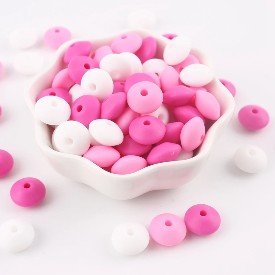 Bite Bites 60pcs Silicone Beads Baby Teething Color Series Diy Pacifier Chain Clip Toys Care Product BPA Free Baby Teether
Bite Bites 60pcs Silicone Beads Baby Teething Color Series Diy Pacifier Chain Clip Toys Care Product BPA Free Baby Teether