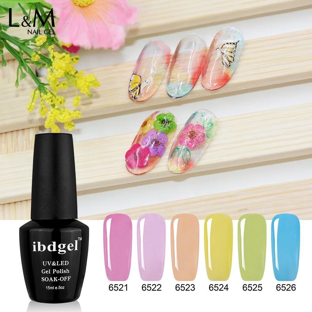 6 Pcs Kit Glass Gel ibdgel Brand Long Last Jelly Amber Gel Nail Polish Colour Glaze Enamel Colors Nail Art UV Gel Polish
6 Pcs Kit Glass Gel ibdgel Brand Long Last Jelly Amber Gel Nail Polish Colour Glaze Enamel Colors Nail Art UV Gel Polish