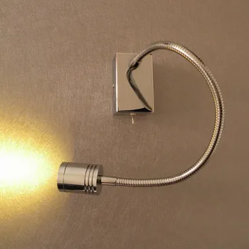 

Topoch LED Light Wall Flexible Arm Pin-Up 3-Watt CREE Chip 200LM AC100-240V Quality Components Perfect Lamp Distribution
